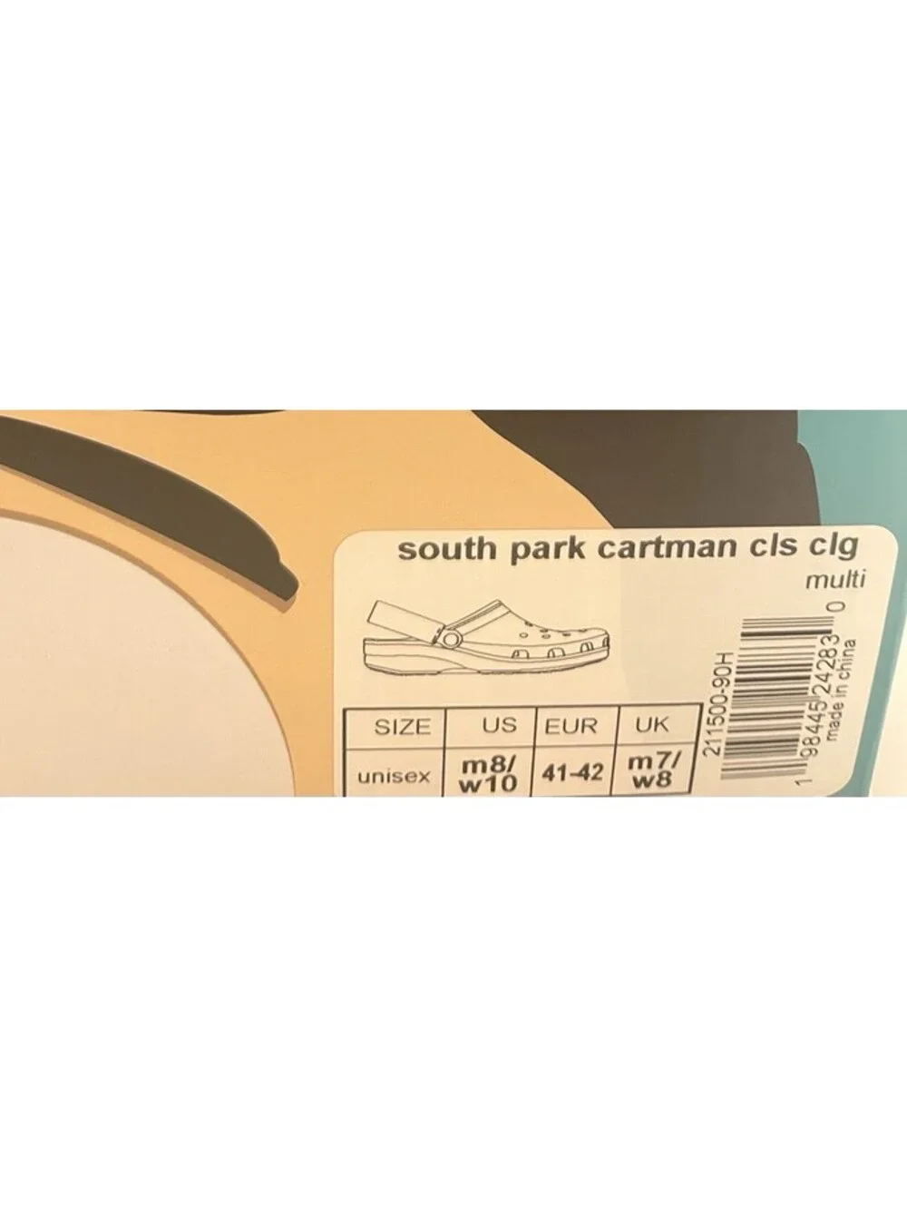 Crocs - South Park Cartman Classic Clog M8 / W10 NEW in BOX